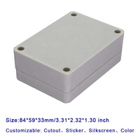 Boîtier de projet en plastique, boîtier électronique IP66, boîtier de jonction en plastique ABS moulé par injection, boîtier de projet extérieur étanche en plastique