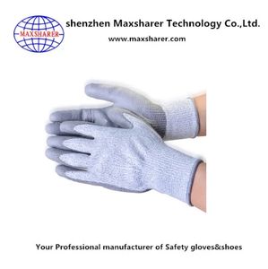 Personalización Guantes de trabajo de uso general Guantes a prueba de agua Trabajo de jardinería Soldadura Algodón Seguridad Guantes de trabajo manual Gris - Product Image 3