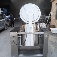 Marmite de cuisson industrielle inclinable électrique à double enveloppe de 100 à 500 litres, chauffée au gaz, pour viande et riz, usage commercial