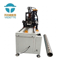 Machine de perçage à colonne automatique CNC avec PLC pour tuyaux en acier inoxydable de 113,4 mm de diamètre extérieur, poinçonnage et découpe, 220V/380V 3,8kW