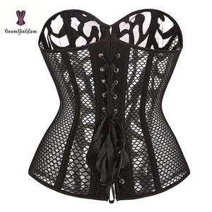 See Through Sexy Lace Hollow Out Black Thin Translucent Bustier <strong>Tops</strong> Party Club Women Lace Corset <strong>Top</strong> for <strong>Wedding</strong> - Product Image 3