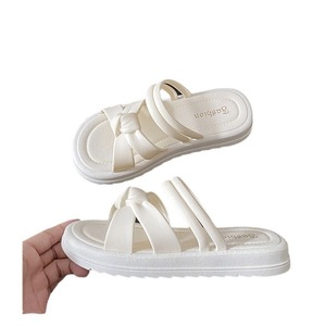 Fashionable Versatile Soft Soled <b>Beach</b> Shoes <b>For</b> Outerwear Paired With Casual Flat <b>Slippers</b> <b>For</b> <b>Women</b> - Product Image 1