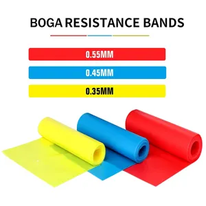 Resistance Bands Elastic Exercise Bands Set For Recovery Physical Therapy Yoga Pilates Rehab Fitness Strength Training