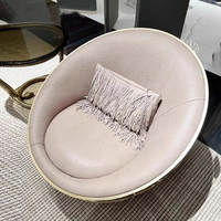 Chaise longue moderne de luxe en acier inoxydable à imprimé léopard Italie Chaise longue en cuir