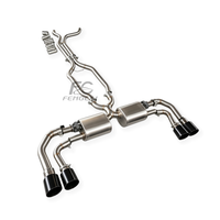 Knalpot Racing Stainless Catback untuk Porsche Cayenne 958.1 4.8L V8 2011-2014, Performa Valvetronic Exhaust Muffler