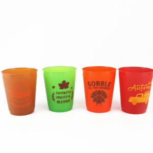 Bicchieri di plastica <span class=keywords><strong>per</strong></span> il ringraziamento bicchieri di plastica autunnali riutilizzabili offrono <span class=keywords><strong>grazie</strong></span> bicchieri di plastica decorazioni <span class=keywords><strong>per</strong></span> feste autunnali - Product Image 2