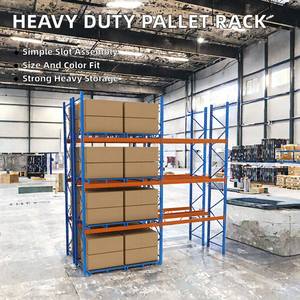 Sistema de Estanterías de Paletización Selectiva de Acero con Recubrimiento en Polvo, de 5 Niveles Ajustables, de Alta Resistencia Industrial, con Capacidad de Carga Alta y Estantes Multinivel - Product Image 2