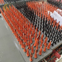 Fraise de gravure CNC en carbure monobloc de 10 mm, fraises à percer le bois à rotation gauche-droite, vente en gros de forets à chevilles en carbure à pointe en V
