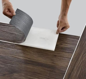 Modern Design <strong>Wood</strong> Grain Marble <strong>PVC</strong> Self-Adhesive LVT Vinyl <strong>Flooring</strong> Fireproof Waterproof Eco-Friendly Home Warehouse Graphic - Product Image 1