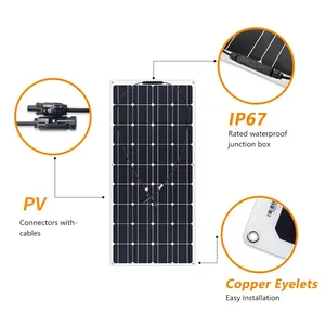 Módulos solares al por mayor de 200W Paneles solares fotovoltaicos flexibles con certificación CE TUV Rango de 100W a 1000W para balcones