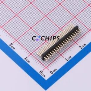 ZX-PZ1.27-2-19PZZ Pin Header Through hole Component (THT),P=1.27mm Connector 2x19P 1.27mm 1.27mm Pin Header - Product Image 1