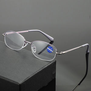 Kính Đọc Sách Chống Ánh Sáng Xanh Nữ 2026 Thiết Kế Thời Trang Thanh Lịch Nửa Khung Hình Bầu Dục Kính Cận Thị Kính Mắt + 1.0 ~ + 4.0 - Product Image 2