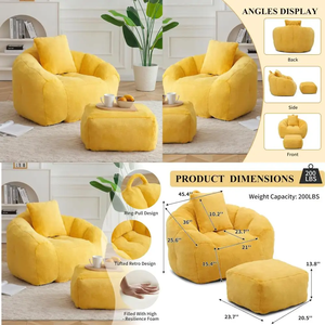 Asiento Otomano Tapizado en Terciopelo, Envasado al Vacío, para Apartamento o Villa, Diseño que Ahorra Espacio, MOQ 1 Pieza, Compra en Línea Sudáfrica - Product Image 3