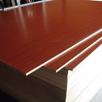 Panneau MDF Design Moderne Norme E1 Revêtement Coloré Résistant à l'Humidité 15mm 18mm Feuille Mélamine