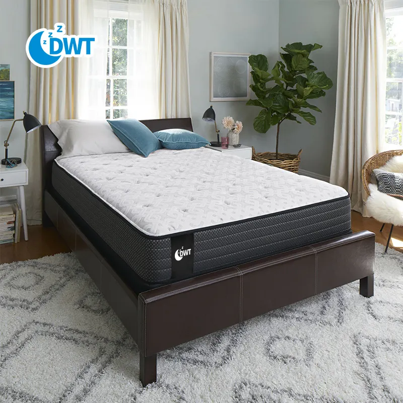 Customized OEM high quality sleep king queen size full inch memory foam mattresses double bed pocket spring mattress in a box