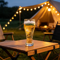 Chope à bière en verre en forme de ballon de football avec logo personnalisé, grande capacité, pour restaurants et bars