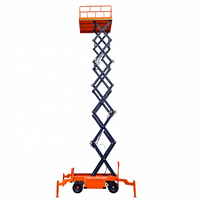 Plateforme élévatrice mobile à ciseaux en acier semi-électrique hydraulique avec stabilisateurs, capacité 300kg-2000kg, hauteur de levage 500kg, 10M, 12M, 14M, 16M, 20M, 300kg, économique