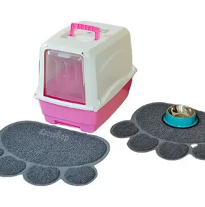 Tapete antiderrapante para gato e cachorro, tapete de silicone para gato