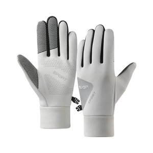 <span class=keywords><strong>Gants</strong></span> de sport imperméables pour femmes, compatibles écrans tactiles, paume antidérapante doublée polaire légère, poignet en tricot élastique, prix usine - Product Image 6