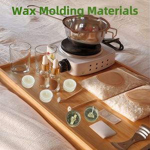 12 شمعة من شمع الصويا |   عطر الثلاثة الزهور (الورد، اللافندر، الياسمين) |   مواد تشكيل الشمع، شموع بدون دخان تدوم 4 ساعات - Product Image 5