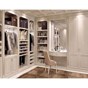 Armario <span class=keywords><strong>de</strong></span> estilo americano con montaje independiente, mueble <span class=keywords><strong>de</strong></span> madera sólida para dormitorio real, con espejo <span class=keywords><strong>de</strong></span> tocador - Product Image 4