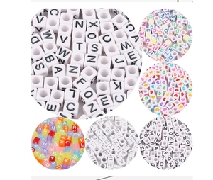 Cuentas de letras acrílicas, cuentas de ilicón EAD con números de corazón, UBE 6 mm For IY eeewelry aking IDS rarafts - Product Image 3