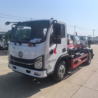 Camion à ordures amovible Dongfeng, nouveau moteur diesel 3800, norme d'émission Euro 3, avec bras à crochet pour utilisation en ville, à l'école et en zone rurale