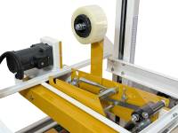 Scelleuse de cartons en croix Poshysmart, machine industrielle de scellage en croix à bord entier pour divers scénarios d'emballage