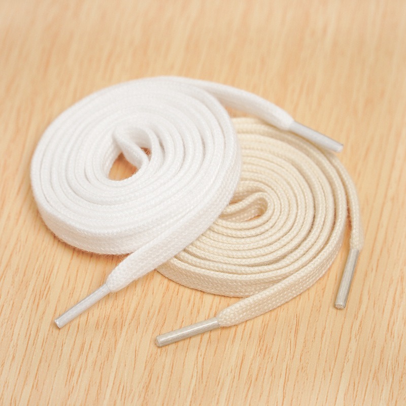 Wholesale Price Custom Colorful Flat Shoe Laces Elastic for Different Tips for Sneakers Brass Material 8mm Pair Replacement