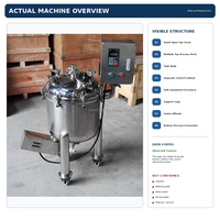 Cuve de mélange magnétique à fond avec armoire de commande