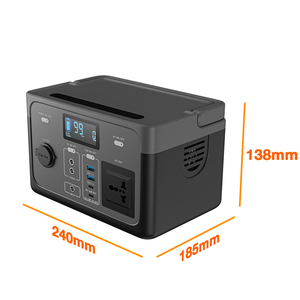 Portable 300W Lithium <b>Battery</b> Station MPPT Solar Car-Powered Emergency <b>Backup</b> Generator Flashlight for Travel 300W Portable Powe - Product Image 2