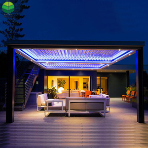 Pavillon de pérgola de aluminio para exteriores para jardín de alta calidad 5*5 tela impermeable de Metal personalizada Shandong Aluminum Pergola Ltd. - Product Image 3