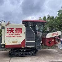 Moissonneuse-batteuse à riz automatique d'occasion de marque mondiale à haute productivité avec moteur et boîte de vitesses à vendre