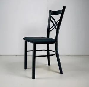 Metal Back Upholstered Hotel Restaurant Chair