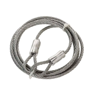 Two Leg Wire Rope Sling 2 Ton Capacity Steel Lifting Sling 4mm to 40mm Diameter Heavy Duty Rigging and <b>Material</b> <b>Handling</b> - Product Image 4