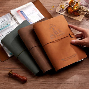 Werbeartikel Geprägtes PU-Leder Anpassbarer A4 A5 Ringbuch mit <span class=keywords><strong>3</strong></span> Ringen für Karten Tickets Instax Sammelalbum - Product Image 6