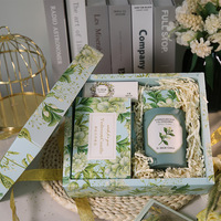 Caja de Regalo de Velas Aromáticas con Aroma Ritual Personalizado, Cera Vegetal Natural Hecha a Mano, Aromaterapia, 60 Horas de Duración, Moderna, para Navidad, Pascua y Festividades