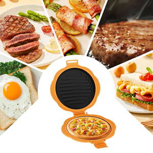 Plateau de cuisson au micro-ondes à chauffage rapide, moule rond en silicone jaune pour la réchauffation des ailes de poulet, outil de cuisine - Product Image 4