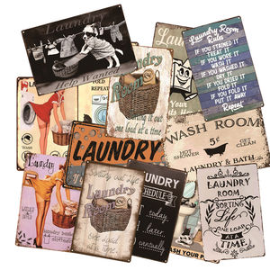 <span class=keywords><strong>Plaque</strong></span> en métal pour le linge, Vintage, Pub, étain, <span class=keywords><strong>Plaque</strong></span>, décor mural pour Bar, Pub, Club, homme, Cave, assiettes décoratives, SH006 - Product Image 1