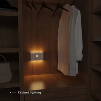 Décor à la maison Usb Rechargeable intérieur applique murale nordique capteur de mouvement sans fil magnétique escalier chevet Led armoire veilleuses