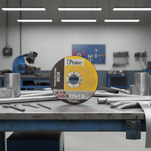 TTAKE แผ่นขัดแบบแบน 230x22.23 มม. สำหรับตัดและเจียรเหล็กสแตนเลส - Product Image 3