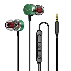 Écouteurs filaires 3,5 mm avec microphone, stéréo basses pour le sport, intra-auriculaires, contrôle en ligne, pour les utilisateurs en ligne - Product Image 4