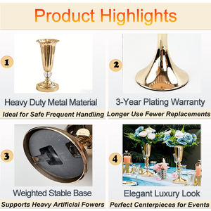 Arreglos Florales en Jarrones Retro, Tazón <span class=keywords><strong>de</strong></span> Ganchillo con Diseño <span class=keywords><strong>de</strong></span> Gato Azul, Jarrón Grande <span class=keywords><strong>de</strong></span> Aluminio Negro y Verde para Flores, Decoración <span class=keywords><strong>de</strong></span> Sala <span class=keywords><strong>de</strong></span> Estar - Product Image 4