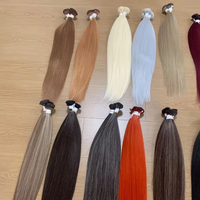 Muestra Gratis de Extensiones de Cabello Sintético Preestirado de 24 Pulgadas, Liso Extremo, para Trenzas Francesas