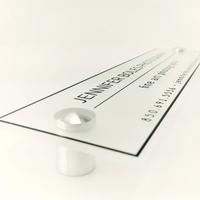 Plaque de numéro de maison en acrylique personnalisée par le fabricant, support métallique durable, résistant à la pluie, publicité intérieure/extérieure, plaque de porte de bureau