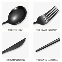 Ensemble de couverts en acier inoxydable de qualité supérieure de 30 pièces avec boîte cadeau élégante, pour les banquets de mariage et les restaurants de luxe