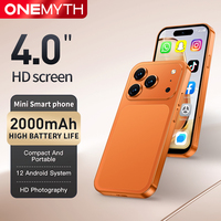 Mini Teléfono Inteligente A18 Pro de 4.0 Pulgadas con Sistema Android 12, Batería de 2000 mAh, 4G, Doble SIM, Teléfono Móvil Compacto y Ligero para Viajes