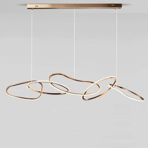 Luminaires suspendus circulaires LED modernes pour salle à manger, cuisine, <span class=keywords><strong>lustre</strong></span> décoratif, lampe de <span class=keywords><strong>bar</strong></span> intérieure, luminaire suspendu - Product Image 3