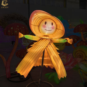 Lanterne de festival SGL18 personnalisée en soie chinoise avec motif de démoniaque pour spectacle de lanternes événementiel <span class=keywords><strong>saisonnier</strong></span> - Product Image 1