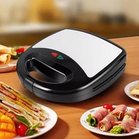 3 en 1 Machine à Sandwich Maison Multi-fonction Gaufrier Chauffage Électrique Plaque de Cuisson Steak Machine Panini Petit Déjeuner